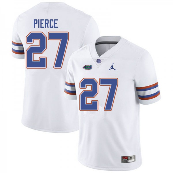 Jordan Brand Men #27 Dameon Pierce Florida Gators College Football Jerseys White